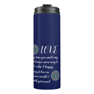 FARBIGE MODERNE BLUMEN GESCHENK TOCHTER SCHWESTER THERMOSBECHER