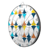 Farbige, moderne, coole, trendige geometrische For Dartscheibe (Vorderseite rechts)