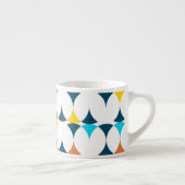 Farbige, moderne, coole, trendige geometrische For Espressotasse (Rechts)