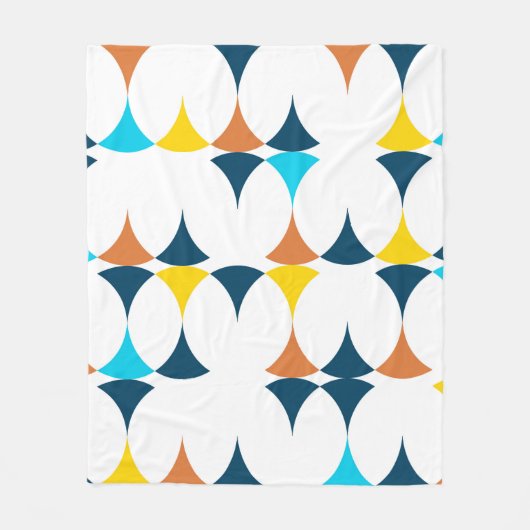 Farbige, moderne, coole, trendige geometrische For Fleecedecke (Vorderseite)