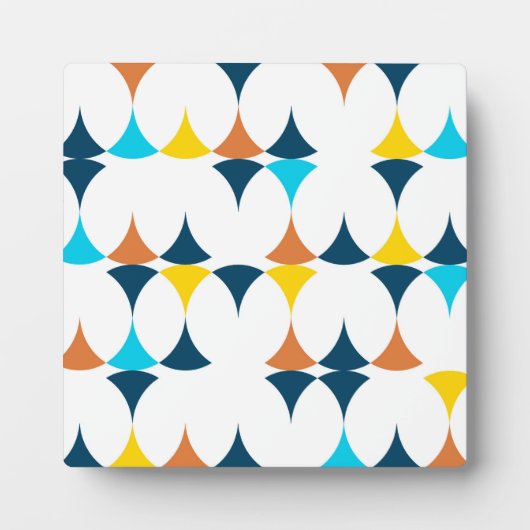 Farbige, moderne, coole, trendige geometrische For Fotoplatte (Vorderseite)