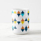 Farbige, moderne, coole, trendige geometrische For Kaffeetasse (Mittel)