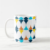 Farbige, moderne, coole, trendige geometrische For Kaffeetasse (Links)