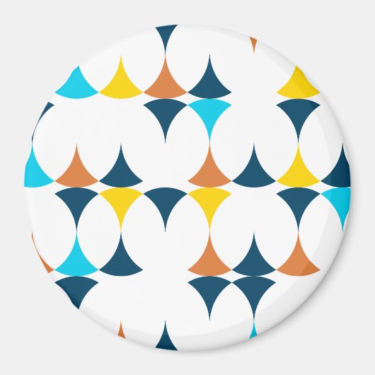 Farbige, moderne, coole, trendige geometrische For Magnet (Vorne)