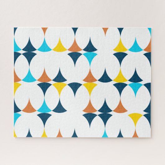 Farbige, moderne, coole, trendige geometrische For Puzzle (Horizontal)