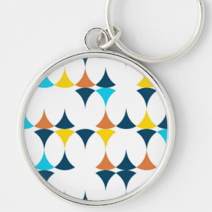 Farbige, moderne, coole, trendige geometrische For Schlüsselanhänger