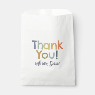 Farbige moderne Dankeschön-Jungen-Geburtstagskarte Geschenktütchen