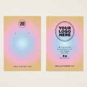 Farbige, moderne Earring Display Card (Vorne & Hinten)