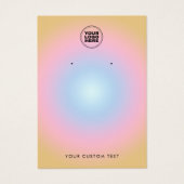 Farbige, moderne Earring Display Card (Vorderseite)