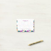 Farbige moderne geometrische Abstrakte Dreiecke Post-it Klebezettel (Auf Schreibtisch)