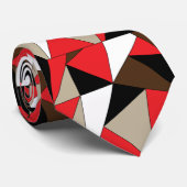 Farbige moderne geometrische Formen Krawatte (Gerollt)