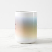 Farbige, moderne, handgeschriebene Skriptvorlage Kaffeetasse (Mittel)