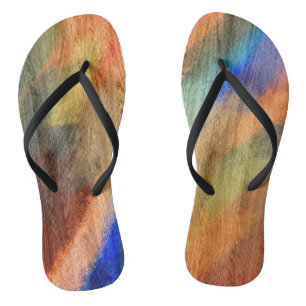 Farbige moderne Holzkorntapete #46 Badesandalen
