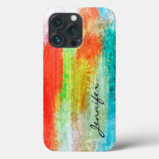 Farbige moderne Holzmaserung #2 Case-Mate iPhone Hülle