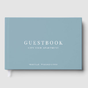 Farbige moderne klassische Ferienhausvermietung ed Gästebuch