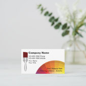 Farbige moderne Maler-Visitenkarten Visitenkarte (Stehend Vorderseite)