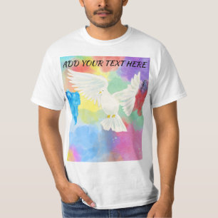 Farbige moderne Männer Sommer Splash Trendiger Ehe T-Shirt