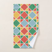 Farbige moderne Mitte des Jahrhunderts l Multi Far Badhandtuch Set (Handtuch)