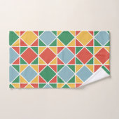 Farbige moderne Mitte des Jahrhunderts l Multi Far Badhandtuch Set (Handtuch)