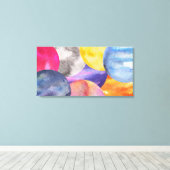 Farbige, moderne Wasserfarben gesteppte Canvas Pri Leinwanddruck (Insitu (Holzboden))