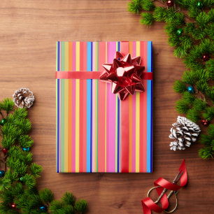 Farbige Moderne Weihnachten hell Geschenkpapier