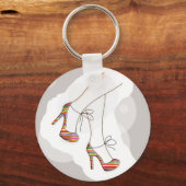 Farbige Modeschuhe Schlüsselanhänger (Vorderseite)