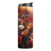 Farbige Mohnblumen Thermosbecher (Nach links gedreht)