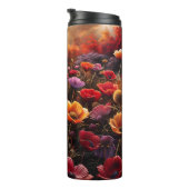 Farbige Mohnblumen Thermosbecher (Nach rechts gedreht)