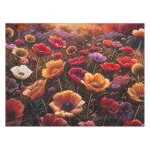 Farbige Mohnblumen Tischdecke (Vorderseite (Horizontal))