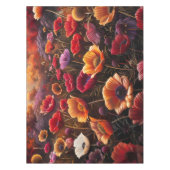 Farbige Mohnblumen Tischdecke (Vorderseite)