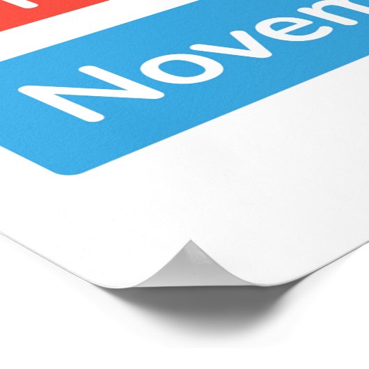 Farbige Monate des Jahres der Bildung Poster (Ecke)