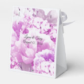 Farbige, monochrome Flora-Favor-Box Geschenkschachtel (Rückseite)