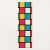 Farbige monochrome Karos Yogamatte (Vorderseite)