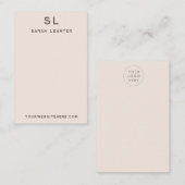 Farbige Monogram-Grafikkarte Visitenkarte (Vorne/Hinten)