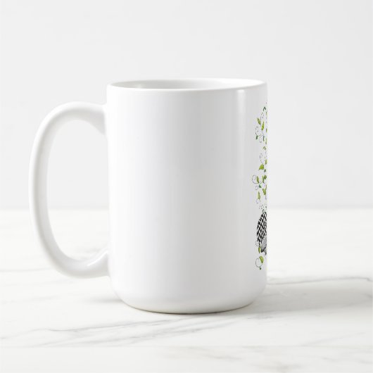 Farbige Monogram Letter J-Tasse Kaffeetasse (Links)