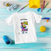 Farbige Monogramm E - Spaß und benutzerdefinierbar Baby T-shirt