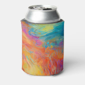 Farbige Monogramm-Malvorlagen für Abstrakte Kunst Dosenkühler (Kanne Rückseite)