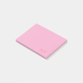 Farbige Monogramm-Post-it-Notizen Post-it Klebezettel (angewinkelt)
