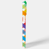 Farbige Monogramm-Regenbogenstreifen Case-Mate iPhone Hülle (Rückseite / Rechts)