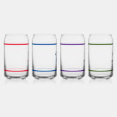 Farbige, monogrammatikalische Konserven aus Glas (Rechts)