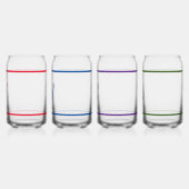 Farbige, monogrammatikalische Konserven aus Glas (Links)