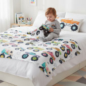 Farbige Monster-Trucks Kinderzimmer-Geschenk Fleecedecke