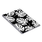 Farbige Monstera-Blätter Abstrakt Notizblock (Rechte Seite)