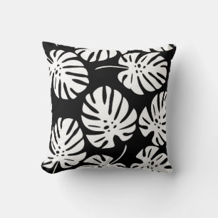 Farbige Monstera-Blätter nahtlos Kissen