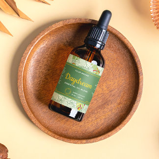 Farbige Monstera-Kosmetik-Dropper-Flaschenetikett