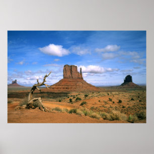 Farbige Monument Valley-Handschuhe in Utah USA Poster