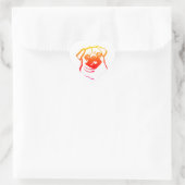 Farbige Mops-Aufkleber Herz-Aufkleber (Tasche)