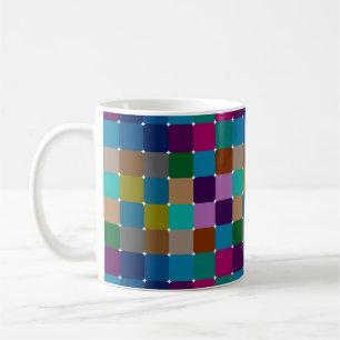 Farbige Mosaik-Kaffeemaschine Tasse