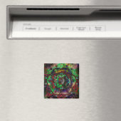 Farbige Mosaike, grün Lila Magnet (In Situ (Geschirrspüler))