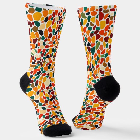 Farbige Mosaikfarben Socken (Gewinkelt)